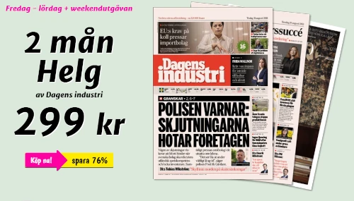 Prova Dagens Industri Helg – 299 kr för 2 månader