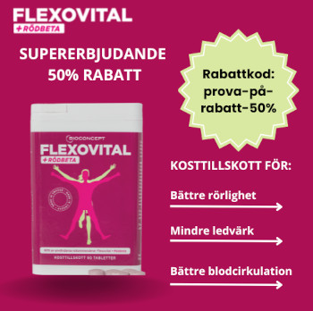 Flexovital + Rödbeta: Prova med 50% rabatt