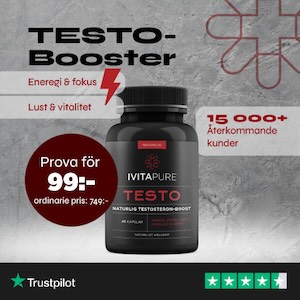 Få mer energi med Ivitapure Testo - prova nu för 99 kr
