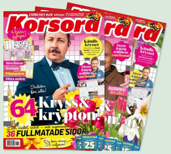 6 nr av tidningen Korsord för 149 kr