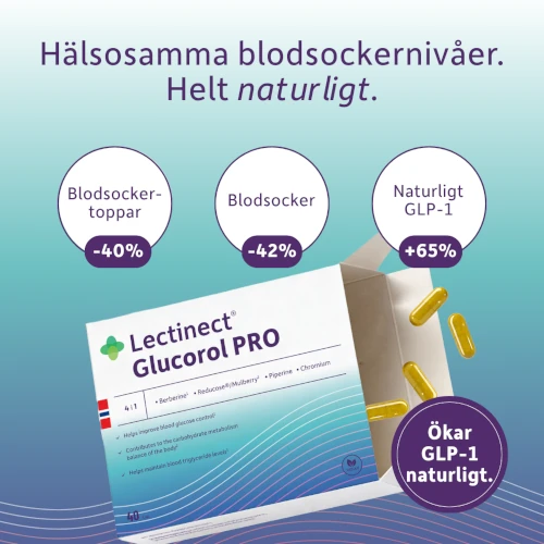 Lectinect Glucorol PRO provapaket 20 dagar för 0 kr + porto