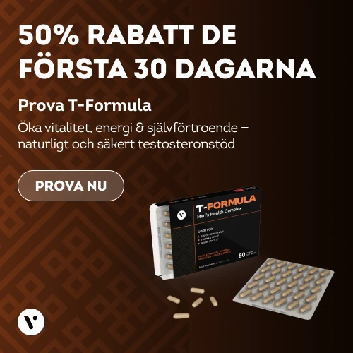 Prova T-Formula med 50 % rabatt i 30 dagar
