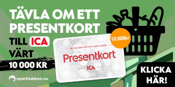 Tävla och vinn ett presentkort till ICA värt 10 000 kr