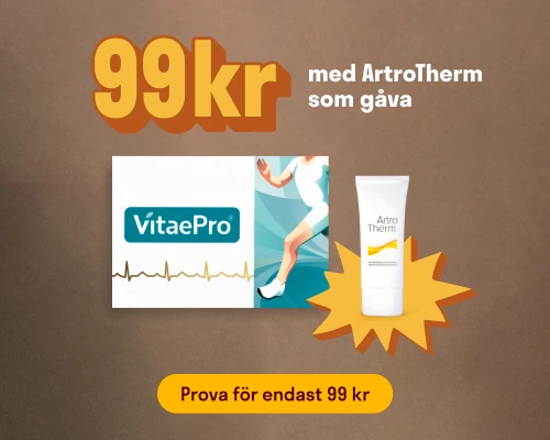 Prova VitaePro för 99 kr och få ArtroTherm på köpet